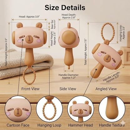 Cute Cartoon Hammer Choo Choo Keychain With Sound PACK 1(assorted color )